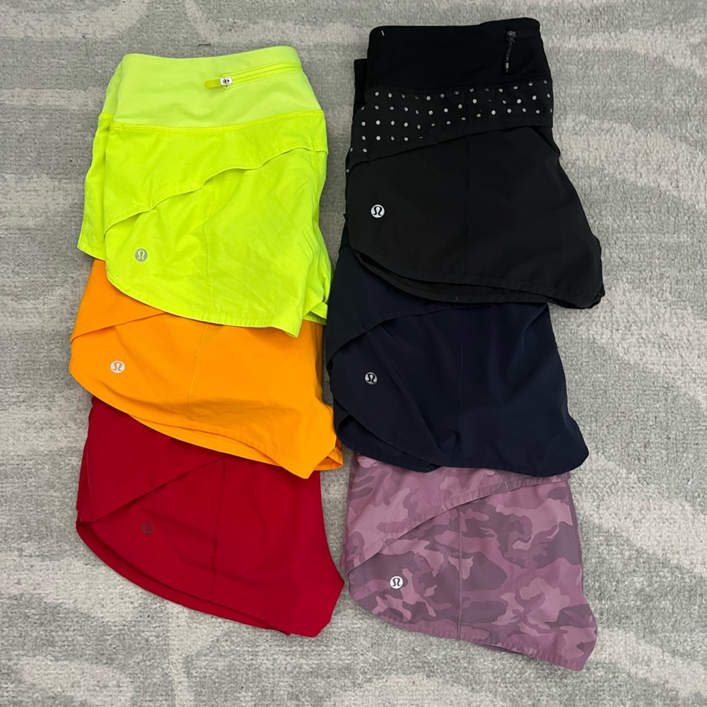 BUNDLE SPEED UP SHORTS SIZE 6 all together 180!!